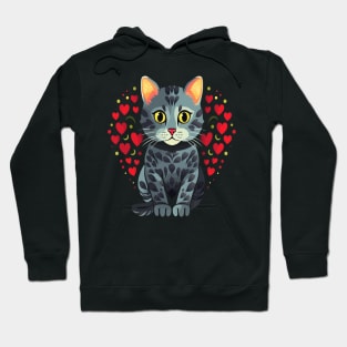 American Shorthair Valentine Day Hoodie